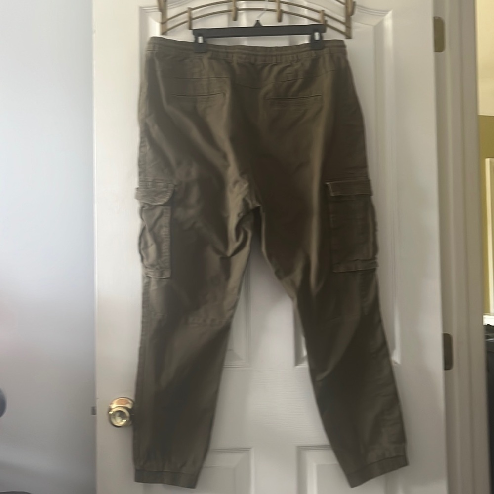 Denim Co Cuffed Cargo in XL army green